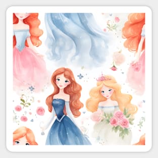 Princesses Pattern 22 Sticker